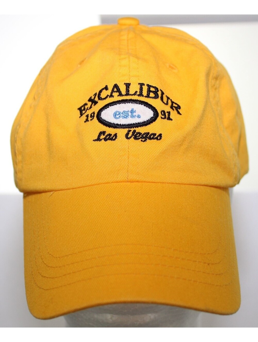 Excalibur Hotel & Casino Las Vegas Est. 1991 Hat Yellow Buckle Strapback Cap 1sz